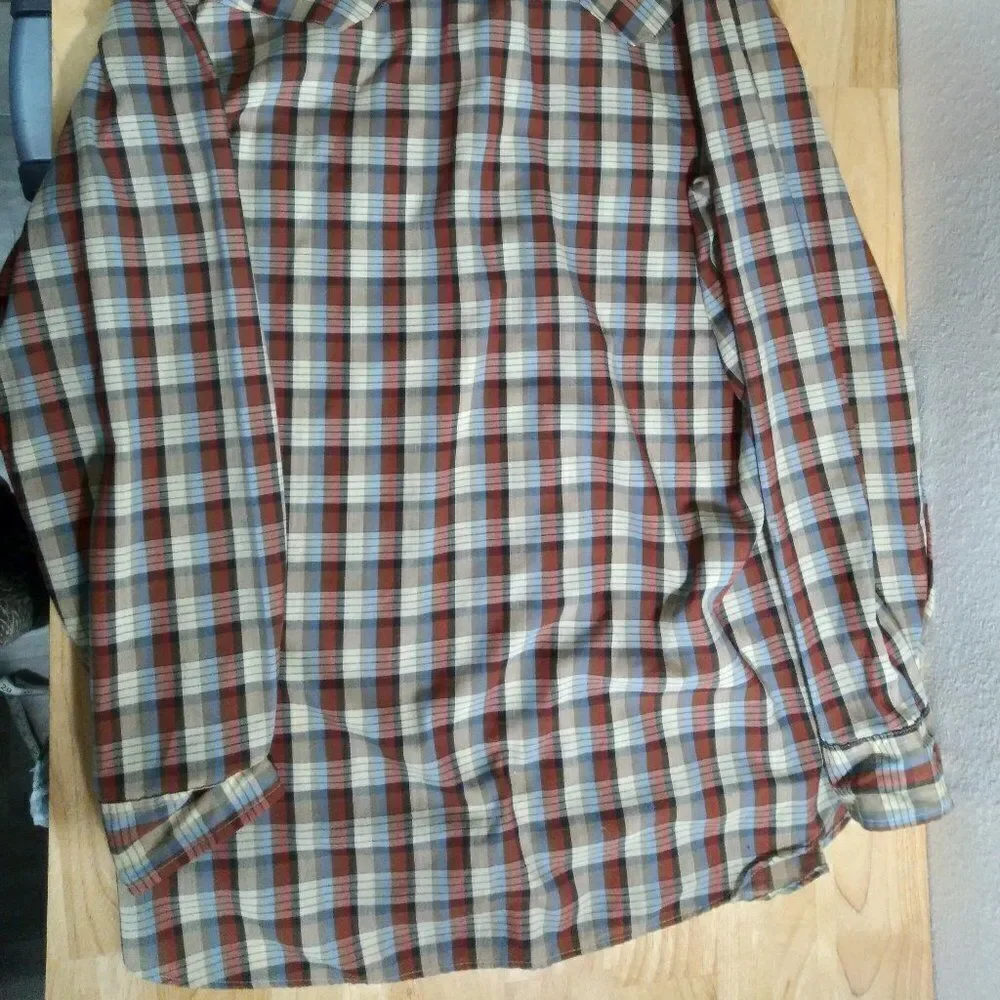 Vintage Levi's Plaid Pearl Snap Western Shirt